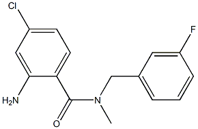 2-amino-4-chloro-N-[(3-fluorophenyl)methyl]-N-methylbenzamide Struktur