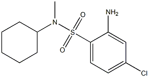 2-amino-4-chloro-N-cyclohexyl-N-methylbenzene-1-sulfonamide Struktur