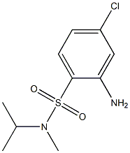 2-amino-4-chloro-N-methyl-N-(propan-2-yl)benzene-1-sulfonamide Struktur