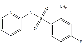 2-amino-4-fluoro-N-methyl-N-(pyridin-2-yl)benzene-1-sulfonamide Struktur