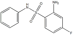 2-amino-4-fluoro-N-phenylbenzene-1-sulfonamide Struktur