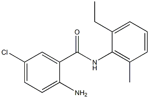 2-amino-5-chloro-N-(2-ethyl-6-methylphenyl)benzamide Struktur