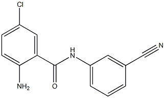 2-amino-5-chloro-N-(3-cyanophenyl)benzamide Struktur