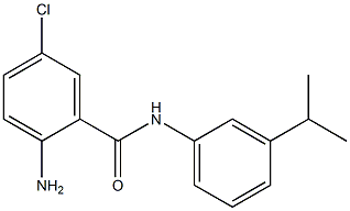 2-amino-5-chloro-N-[3-(propan-2-yl)phenyl]benzamide Struktur