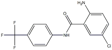 2-amino-5-chloro-N-[4-(trifluoromethyl)phenyl]benzamide Struktur