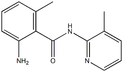 2-amino-6-methyl-N-(3-methylpyridin-2-yl)benzamide Struktur