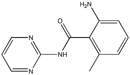 2-amino-6-methyl-N-pyrimidin-2-ylbenzamide Struktur