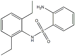 2-amino-N-(2,6-diethylphenyl)benzene-1-sulfonamide Struktur