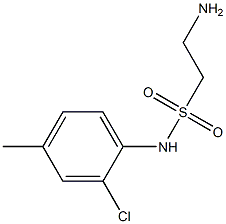 2-amino-N-(2-chloro-4-methylphenyl)ethane-1-sulfonamide Struktur