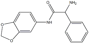 2-amino-N-(2H-1,3-benzodioxol-5-yl)-2-phenylacetamide Struktur