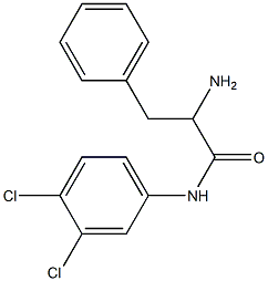 2-amino-N-(3,4-dichlorophenyl)-3-phenylpropanamide Struktur