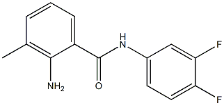 2-amino-N-(3,4-difluorophenyl)-3-methylbenzamide Struktur