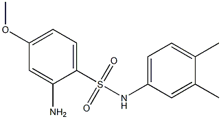 2-amino-N-(3,4-dimethylphenyl)-4-methoxybenzene-1-sulfonamide Struktur