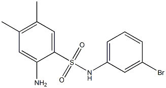 2-amino-N-(3-bromophenyl)-4,5-dimethylbenzene-1-sulfonamide Struktur