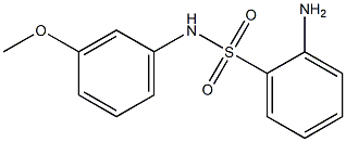 2-amino-N-(3-methoxyphenyl)benzenesulfonamide Struktur