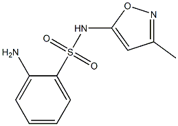 2-amino-N-(3-methyl-1,2-oxazol-5-yl)benzene-1-sulfonamide Struktur