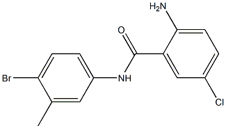 2-amino-N-(4-bromo-3-methylphenyl)-5-chlorobenzamide Struktur