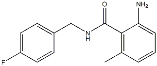 2-amino-N-(4-fluorobenzyl)-6-methylbenzamide Struktur