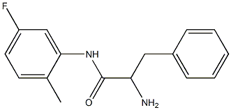 2-amino-N-(5-fluoro-2-methylphenyl)-3-phenylpropanamide Struktur