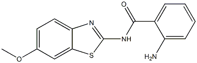 2-amino-N-(6-methoxy-1,3-benzothiazol-2-yl)benzamide Struktur