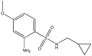 2-amino-N-(cyclopropylmethyl)-4-methoxybenzene-1-sulfonamide Struktur