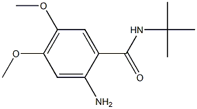 2-amino-N-(tert-butyl)-4,5-dimethoxybenzamide Struktur