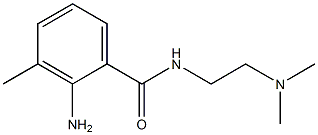 2-amino-N-[2-(dimethylamino)ethyl]-3-methylbenzamide Struktur