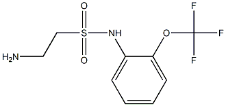 2-amino-N-[2-(trifluoromethoxy)phenyl]ethane-1-sulfonamide Struktur