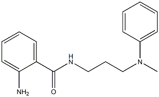 2-amino-N-{3-[methyl(phenyl)amino]propyl}benzamide Struktur