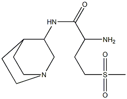 2-amino-N-1-azabicyclo[2.2.2]oct-3-yl-4-(methylsulfonyl)butanamide Struktur