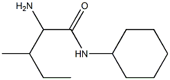 2-amino-N-cyclohexyl-3-methylpentanamide Struktur