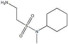 2-amino-N-cyclohexyl-N-methylethanesulfonamide Struktur