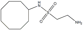 2-amino-N-cyclooctylethane-1-sulfonamide Struktur