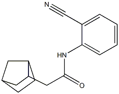 2-bicyclo[2.2.1]hept-2-yl-N-(2-cyanophenyl)acetamide Struktur