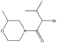 2-bromo-3-methyl-1-(2-methylmorpholin-4-yl)butan-1-one Struktur