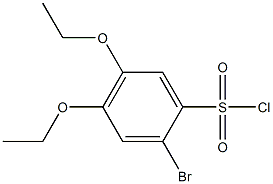 2-bromo-4,5-diethoxybenzenesulfonyl chloride Struktur