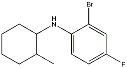 2-bromo-4-fluoro-N-(2-methylcyclohexyl)aniline Struktur