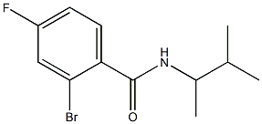 2-bromo-4-fluoro-N-(3-methylbutan-2-yl)benzamide Struktur