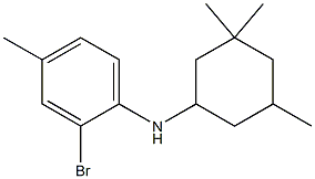 2-bromo-4-methyl-N-(3,3,5-trimethylcyclohexyl)aniline Struktur