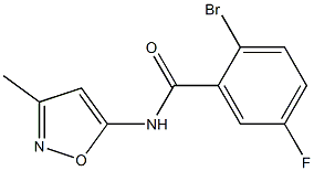 2-bromo-5-fluoro-N-(3-methylisoxazol-5-yl)benzamide Struktur