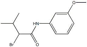 2-bromo-N-(3-methoxyphenyl)-3-methylbutanamide Struktur