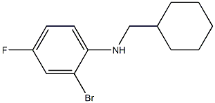 2-bromo-N-(cyclohexylmethyl)-4-fluoroaniline Struktur