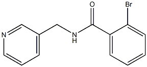 2-bromo-N-(pyridin-3-ylmethyl)benzamide Struktur