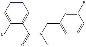 2-bromo-N-[(3-fluorophenyl)methyl]-N-methylbenzamide Struktur