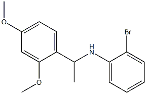 2-bromo-N-[1-(2,4-dimethoxyphenyl)ethyl]aniline Struktur