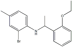 2-bromo-N-[1-(2-ethoxyphenyl)ethyl]-4-methylaniline Struktur