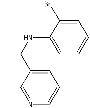 2-bromo-N-[1-(pyridin-3-yl)ethyl]aniline Struktur