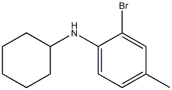 2-bromo-N-cyclohexyl-4-methylaniline Struktur