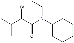 2-bromo-N-cyclohexyl-N-ethyl-3-methylbutanamide Struktur