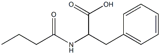 2-butanamido-3-phenylpropanoic acid Struktur